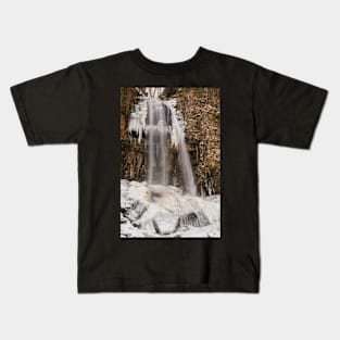 A Frozen Melincourt Waterfall, Resolven Kids T-Shirt